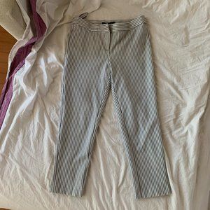 Blue & White Striped Dress Pants, size 8 - AMANDA & CHELSA  *DISCOUNT SHIPPING*!